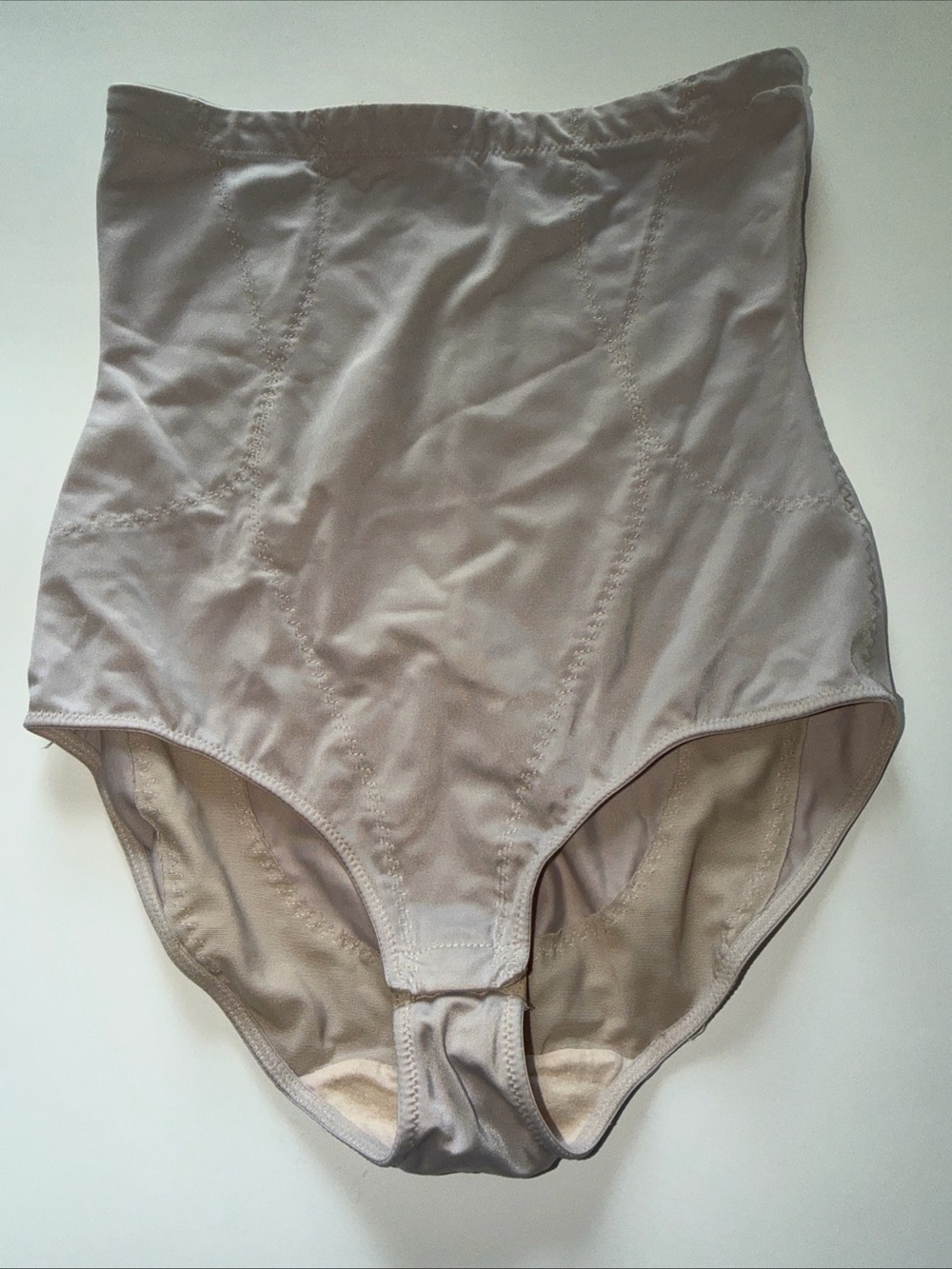 Dr Reys Instant Shapewear Beige Snap Size Large Hi Waisted